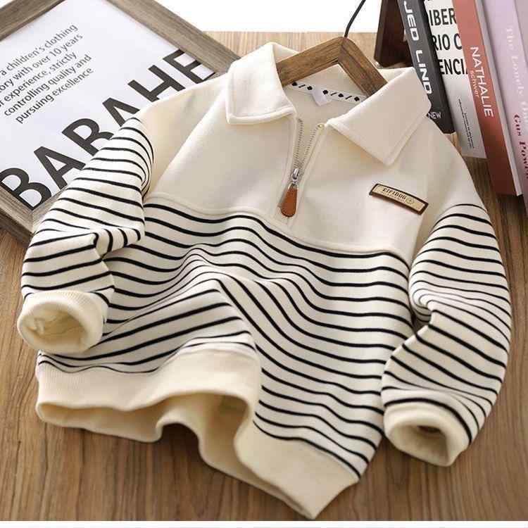 シャツ キッズ ストライプ柄 長袖シャツ 子供服 トップス 春秋 男女兼用 カジュアル 再生繊維