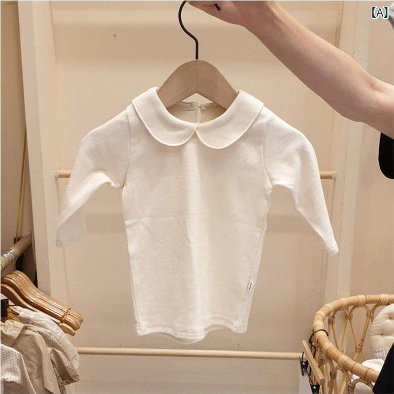 Tシャツ ベビー服 長袖 春秋物 韓国風 女の子 トップス 赤ちゃん 子供服 カットソ...