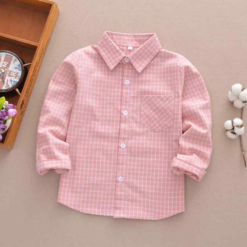 シャツ キッズ 長袖 子供服 男女兼用 格子柄 ネルシャツ ブラウス 襟付き コットン 綿100% 春秋 冬 普..