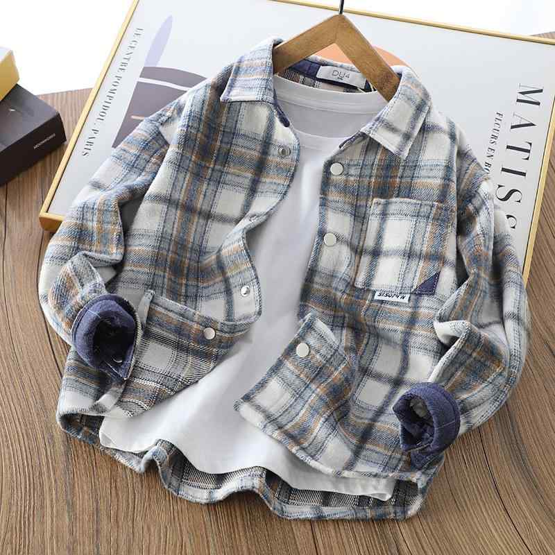 シャツ キッズ 男の子 女の子 チェック柄 長袖 中厚手 子供用 トップス 普段着 通学着 ネルシャツ 110 120 130 140 150 160 170 秋