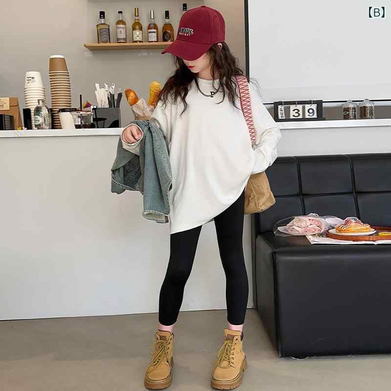 シャツ キッズ 女の子 デニム 春秋 長袖 チュニック ブラウス 子供服 トップス ゆ...