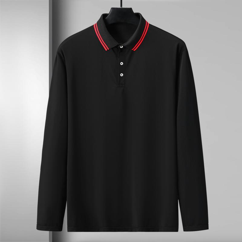 ポロシャツ メンズ 大きいサイズ ゆったり 長袖 プリント 襟付き カットソー ポリエステル トップス カジュアル スタイル 黒 白 ピンク系 青 4XL 5XL 6XL 7XL 8XL 9XL 10XL 11XL