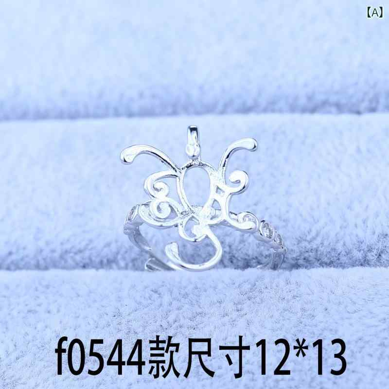 指輪 空枠 ジュエリー アクセサリー 水晶 カラーストーン 宝石 ネイルパーツ ジルコニア 10*10mm 6*6mm..