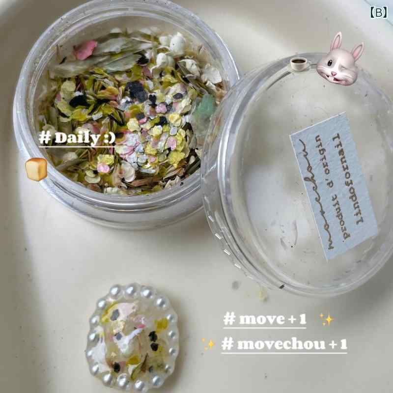 ネイルパーツ 韓国風 キャンディ 岩片 インスタ風 ドライフラワー 雲母 貝殻 グリッター 10g