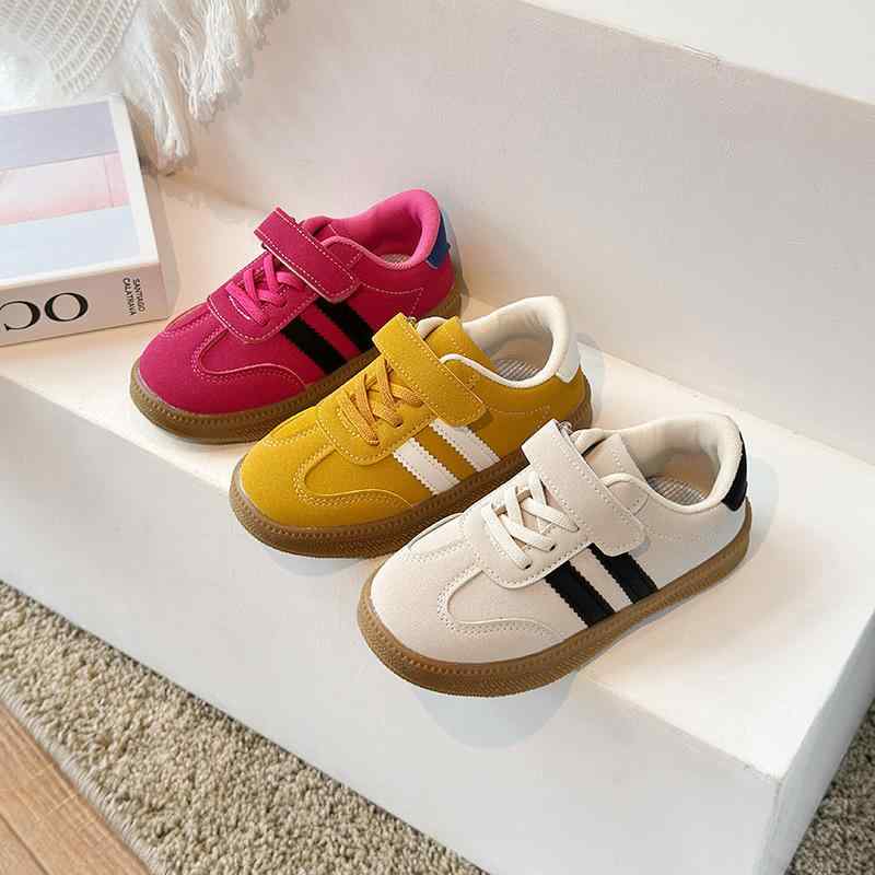 スニーカー キッズ 子供 春秋 韓国風 スポーツ 厚底 キャンディカラー ガールズ ボーイズ 運動靴 通学 普段使い