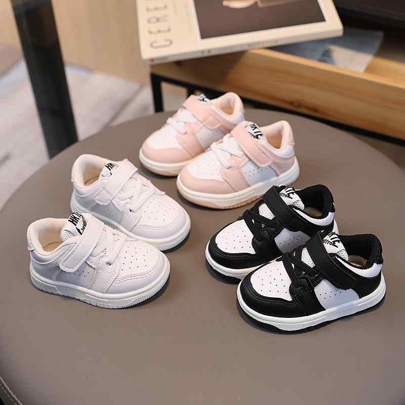 Sneakers - スニーカー キッズ 男女兼用 子供靴 厚底 運動靴 パンダ 春秋 白 黒 ピンク ローカット 幼稚園 保育園 通園 普段使い