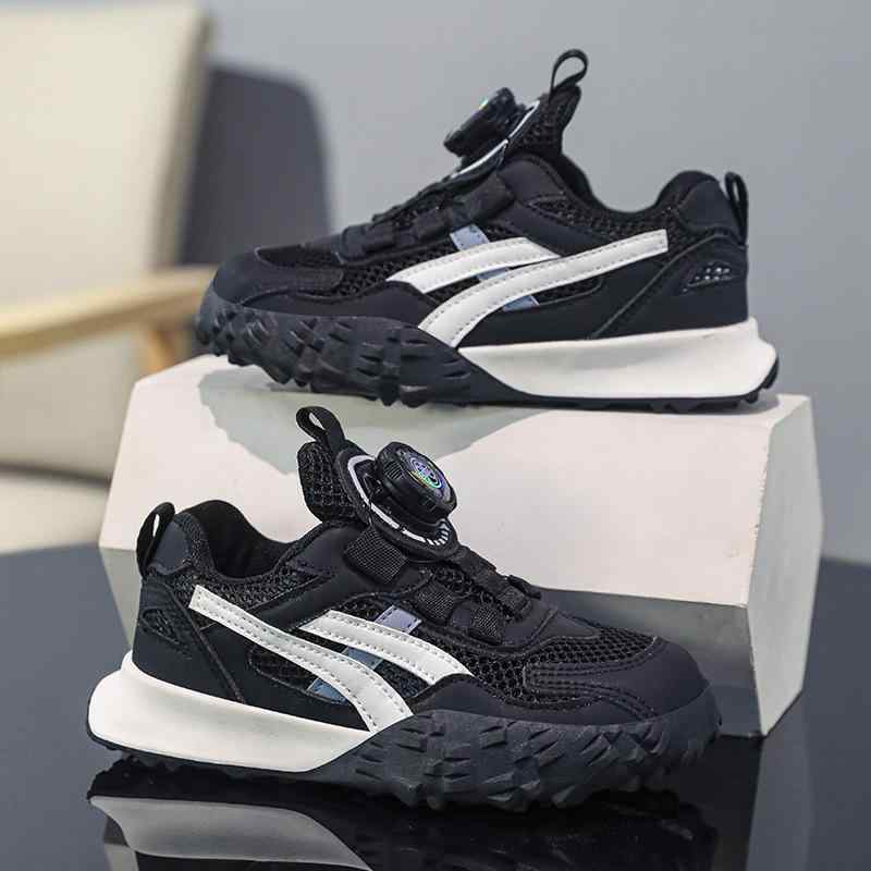 Sneakers - 子供用靴 男の子 運動靴 ランニングシューズ 中童 大童 快適 履きやすい カジュアル 韓国風 ファッション ブラック グレー ピンク パープル 軽量 走りやすい メッシュ EVA 春夏秋冬