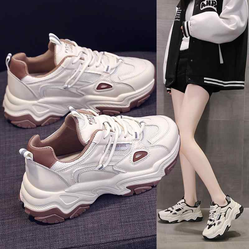 ・商品カテゴリ: スニーカー・スタイル: カジュアル・対象: 女性・靴の高さ: 平底・カラー: ブラック, ベージュ・サイズ: 35, 36, 37, 38, 39, 40・機能: 通気性・パターン: カラーブロック・靴底素材: ゴム・適用...