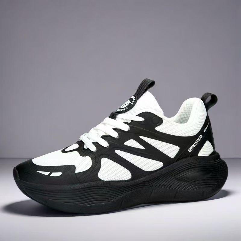 スニーカー メンズ 男性用 ランニングシューズ スポーツシューズ 運動靴 通気性 滑り止め 衝撃吸収 軽量 普段使い 春夏 秋冬 黒 白