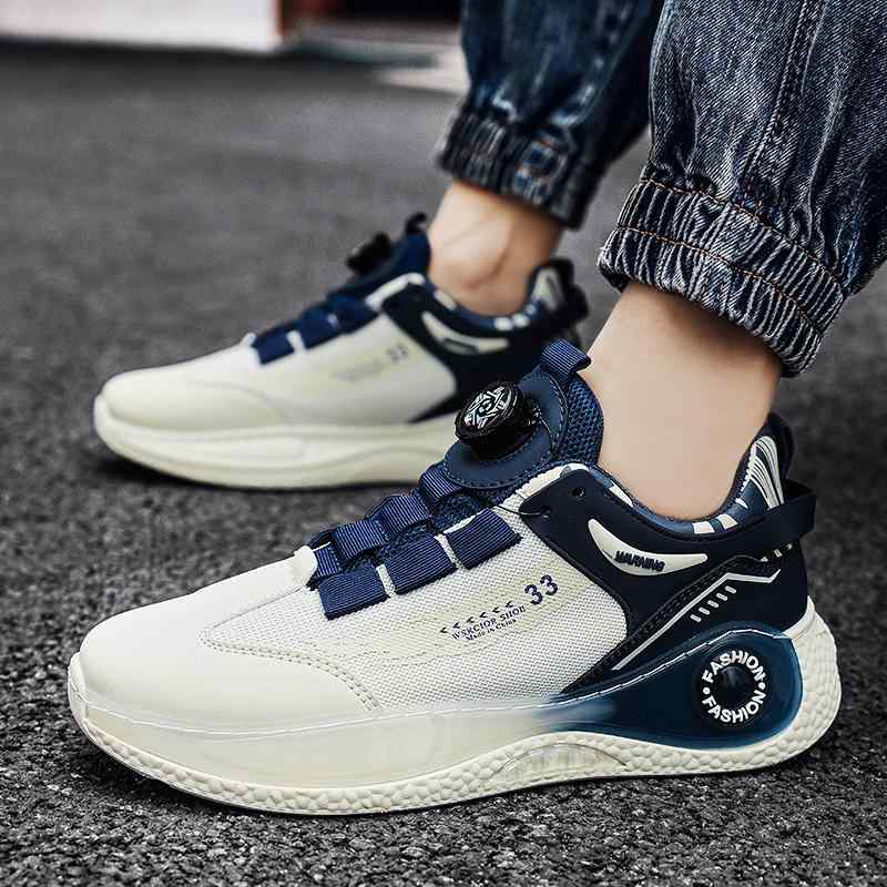 ・カテゴリ: 運動風カジュアルシューズ・対象年齢: 青年（18～40歳）・スタイル: カジュアル・機能: 通気性・性別: 男性・柄: 無地・アッパー素材: メッシュ・ソール素材: ゴム・スポーツ: 汎用・着用方法: 前紐・流行要素: ステッ...