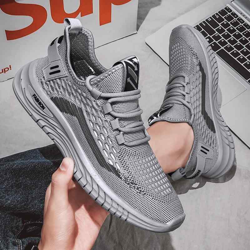 Shoes - スニーカー メンズ スポーツ 運動靴 通気性 ローカット ランニング メッシュ 軽量 紐靴 ウォーキング ジョギング 普段使い カジュアル 春夏秋冬 黒 ブラック ベージュ グレー