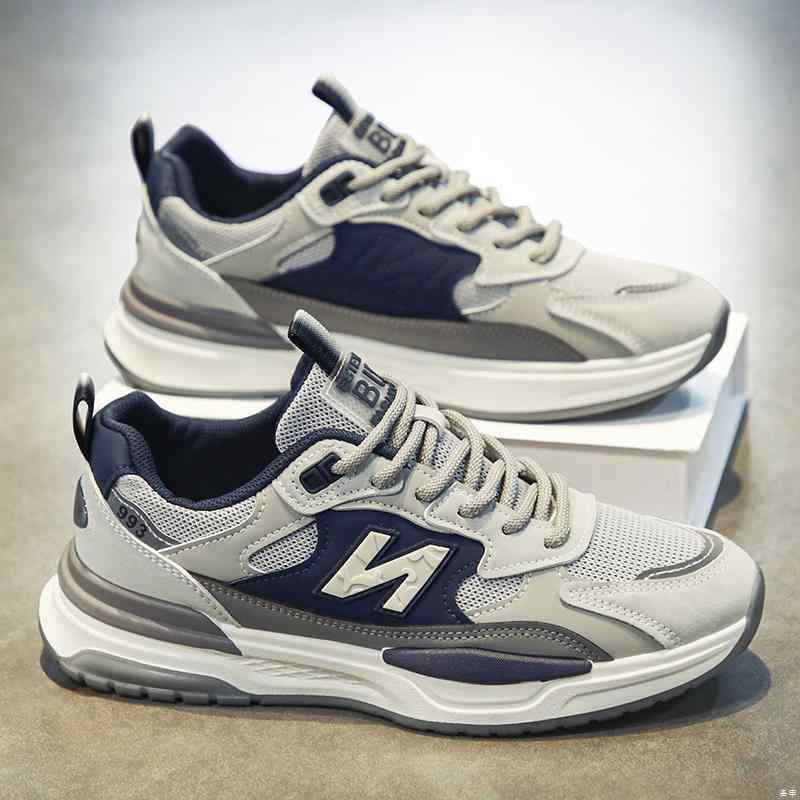 スニーカー メンズ 男性用 ローカット 運動靴 スポーツ カジュアル シューズ 通気性 メッシュ 軽量 灰色 白 春夏 秋冬