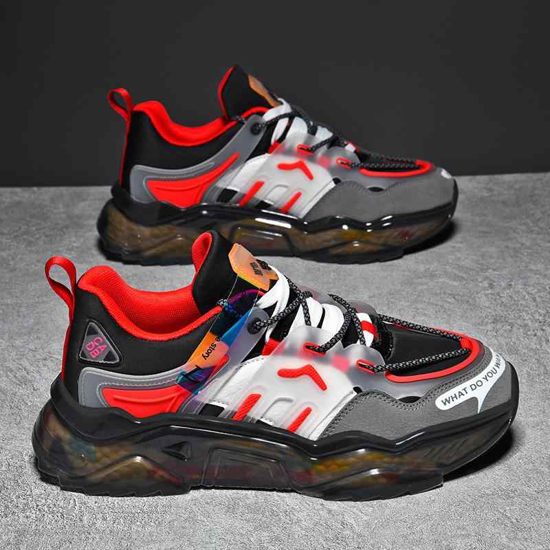 スニーカー メンズ 男性用 ローカット 運動靴 ランニングシューズ ウォーキング 厚底 通気性 軽量 防水 春夏 ブラック 黒 レッド グレー 25cm 25.5cm 26cm 26.5cm 27cm 27.5cm 28cm