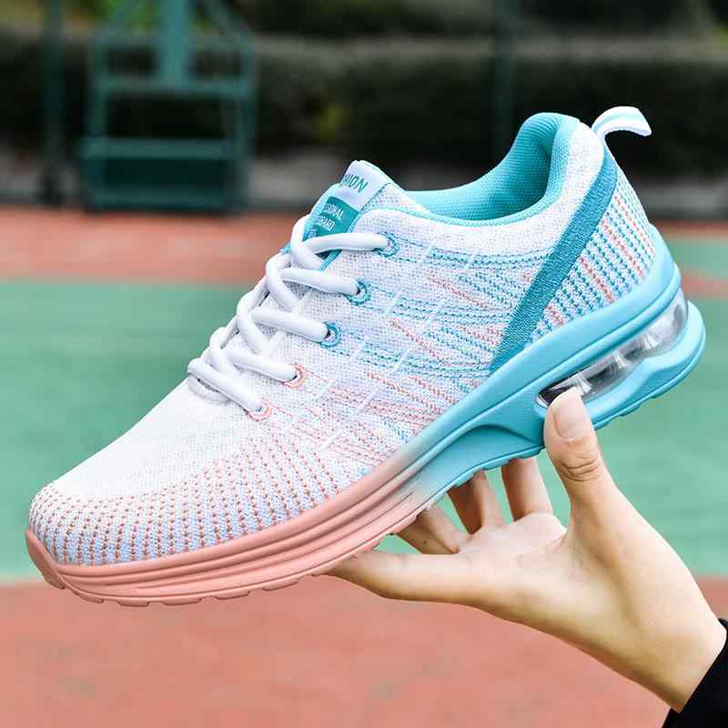 スニーカー レディース 大きいサイズ 刺しゅう 飞织 通気性 クッション性 スポーツ ランニングシューズ..