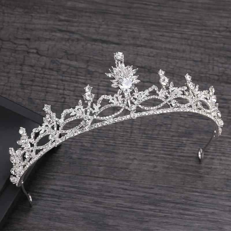 ヘアアクセサリー レディース ウェディング ブライダル ティアラ クラウン ジルコニア 結婚式 パーティ..