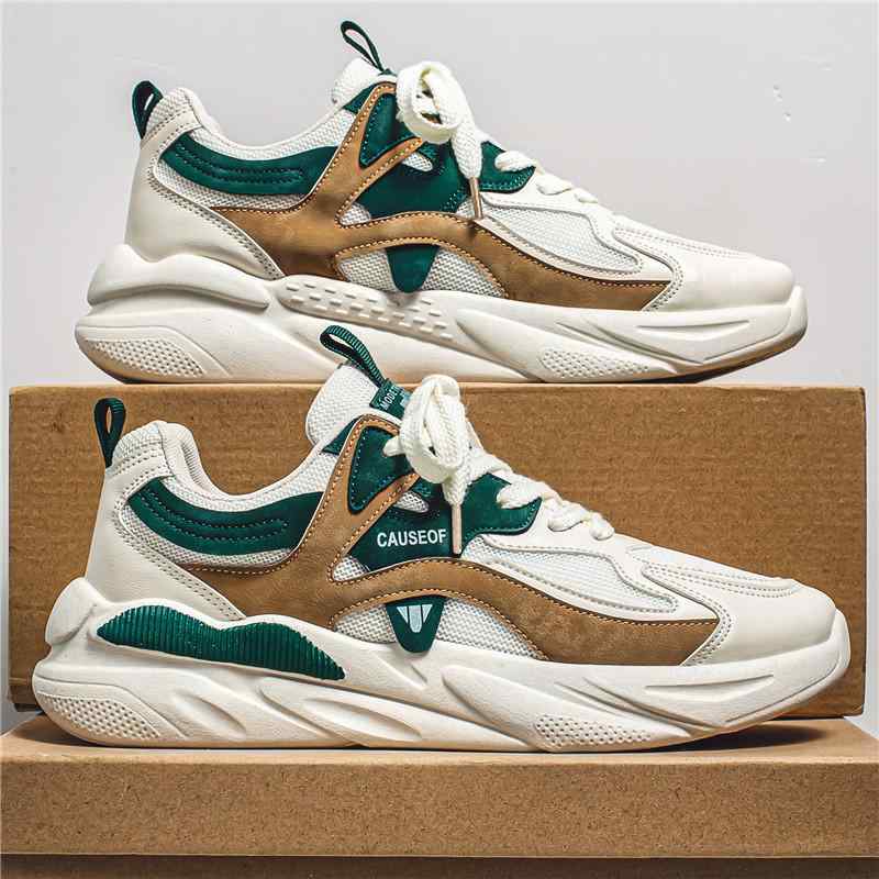 スニーカー メンズ ランニングシューズ スポーツ カジュアル 通気性 運動靴 普段使い ローカット 紐靴 黒 緑