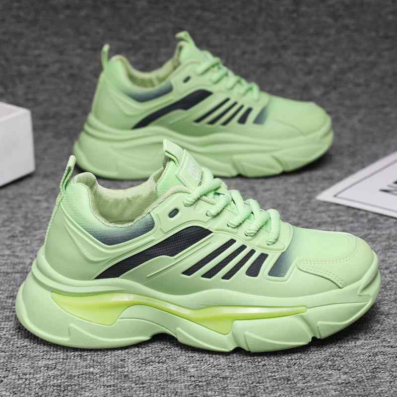 スニーカー メンズ 男性用 厚底 運動靴 ランニングシューズ アウトドア 滑り止め 耐摩耗 衝撃吸収 カジュアル ローカット 春夏 秋冬 緑 グリーン 黒 ブラック 白 ホワイト