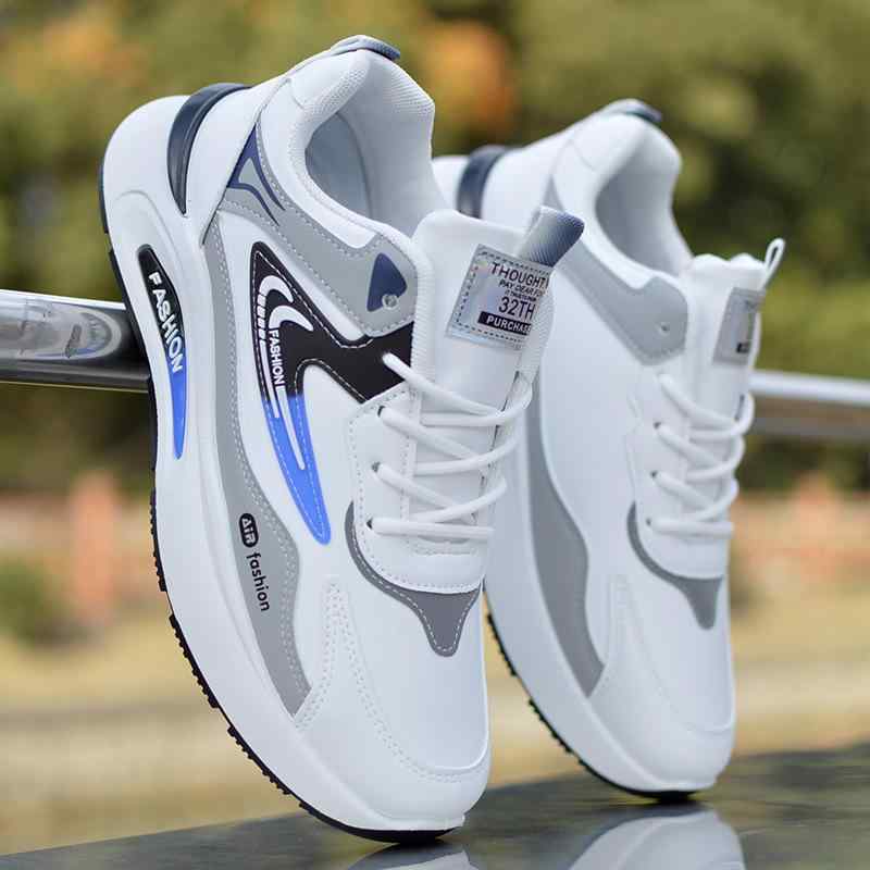 スニーカー メンズ 男性用 防水 滑り止め ランニングシューズ ローカット 厚底 運動靴 スポーツシューズ 普段使い カジュアル 韓国 ファッション 白 黒 春夏 秋冬