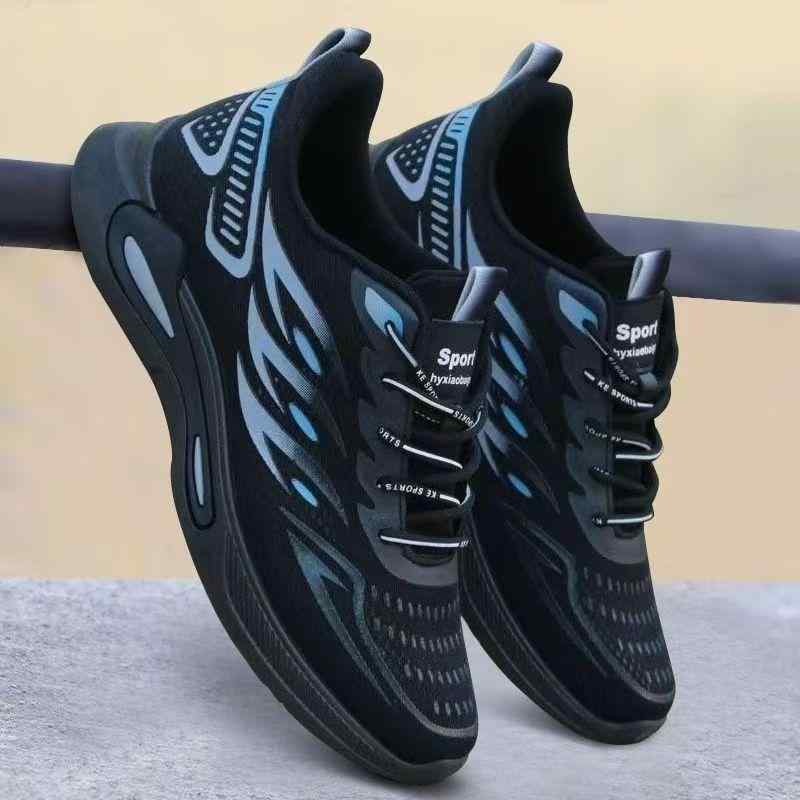 スニーカー メンズ 男性用 スポーツシューズ ランニングシューズ 運動靴 通気性 軽量 柔軟 屈曲性 滑り止め 普段使い 白 青 黒 春夏