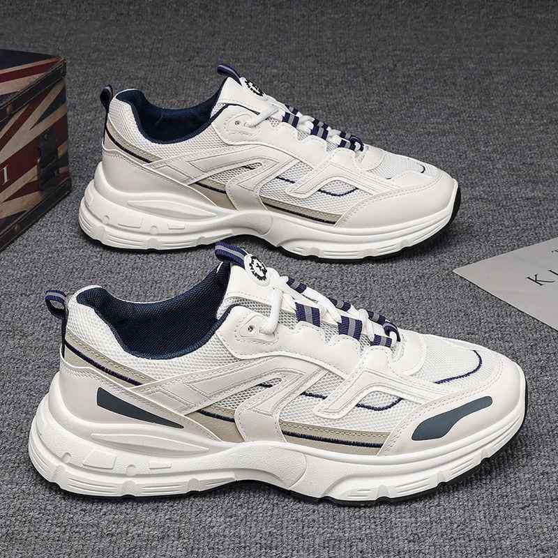 スニーカー メンズ ローカットスニーカー スポーツシューズ ランニングシューズ 運動靴 通気性 メッシュ 普段使い ウォーキング 厚底 軽量 白 灰色