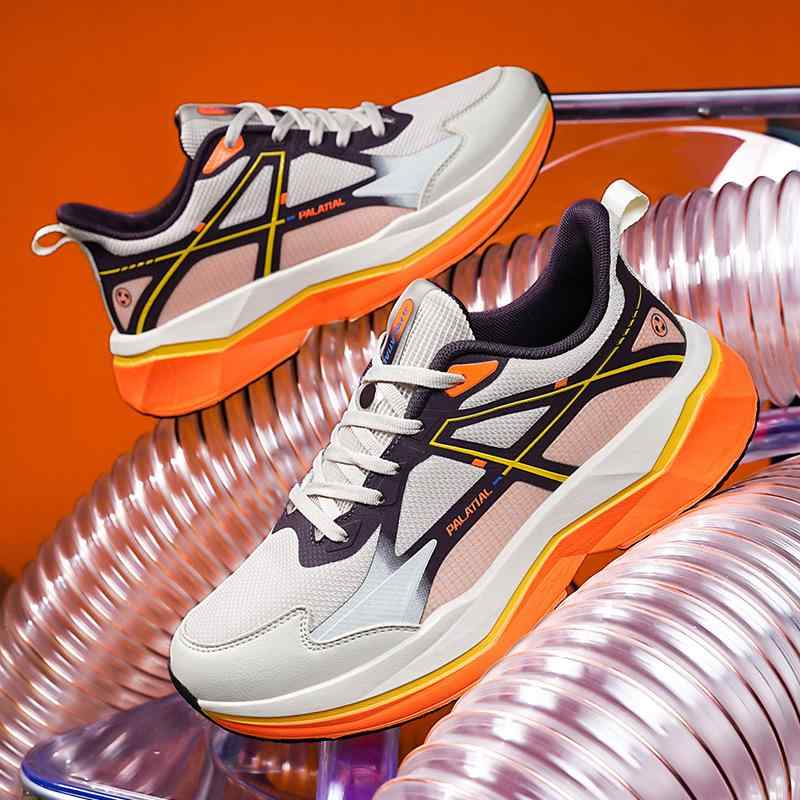 スニーカー メンズ 男性用 アウトドア 厚底 運動靴 軽量 柔軟 衝撃吸収 滑り止め ランニング シューズ 黒 ブラック 系