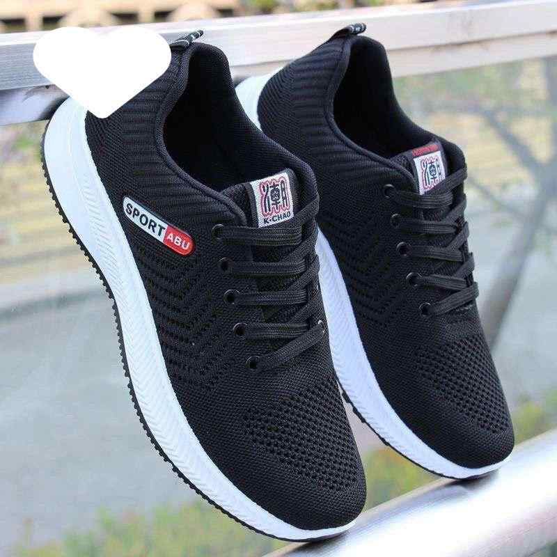 スニーカー メンズ 通気性 メッシュ 運動靴 ランニングシューズ 普段履き Gray Black 灰色 黒色 滑り止め 屈曲性