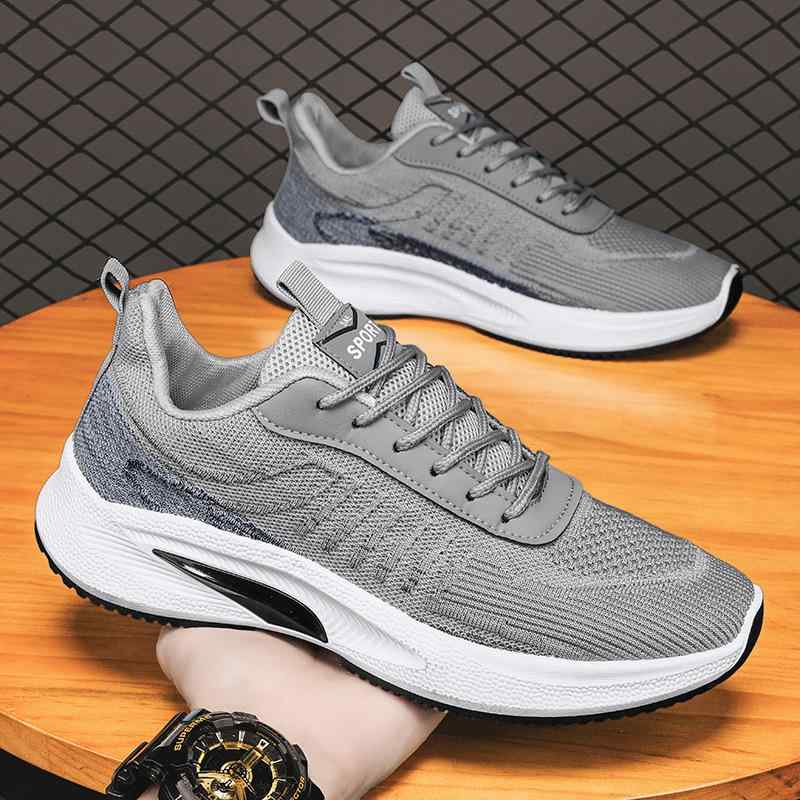 スニーカー メンズ 男性用 ローカット 紐靴 運動靴 ランニングシューズ 軟らかい靴底 通気性 織物 普段使い 春夏秋冬 黒 ブラック グレー 白 ホワイト