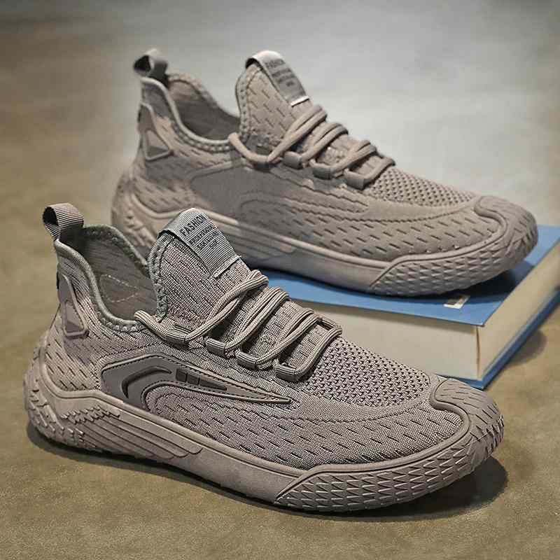 スニーカー メンズ 通気性 メッシュ スポーツシューズ ランニングシューズ 紐靴 ローカット 厚底 運動靴 男性用 普段使い 春夏 秋 灰色 ベージュ 黒