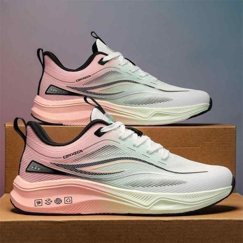 スニーカー メンズ 男性用 厚底 スポーツ カジュアル ランニングシューズ メッシュ 通気性 灰色 緑色 オレンジ色 春夏 大サイズ