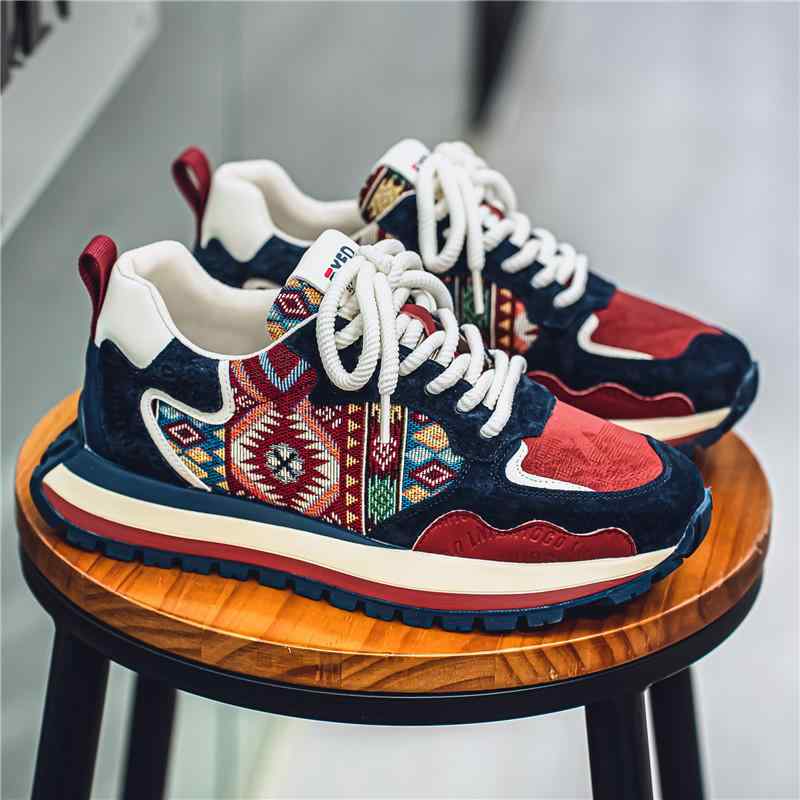 スニーカー メンズ 男性用 運動靴 ランニングシューズ スポーツシューズ 履きやすい 走りやすい 疲れにくい 厚底 ローカット 黒 ブラック 赤 レッド 青 ブルー 軽量 快適 春夏