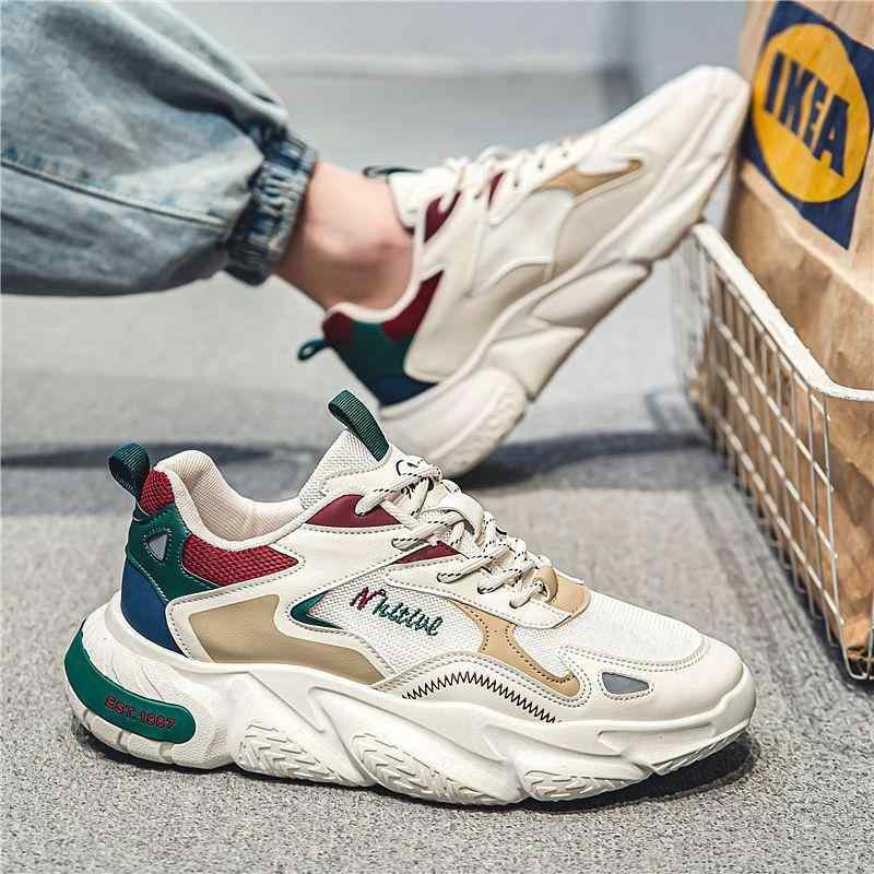 スニーカー メンズ 男性用 スポーツ ランニング シューズ カジュアル 厚底 背が高くなる効果 潮 ウォーキング 運動靴 トレーニング 普段使い 白 青 赤系