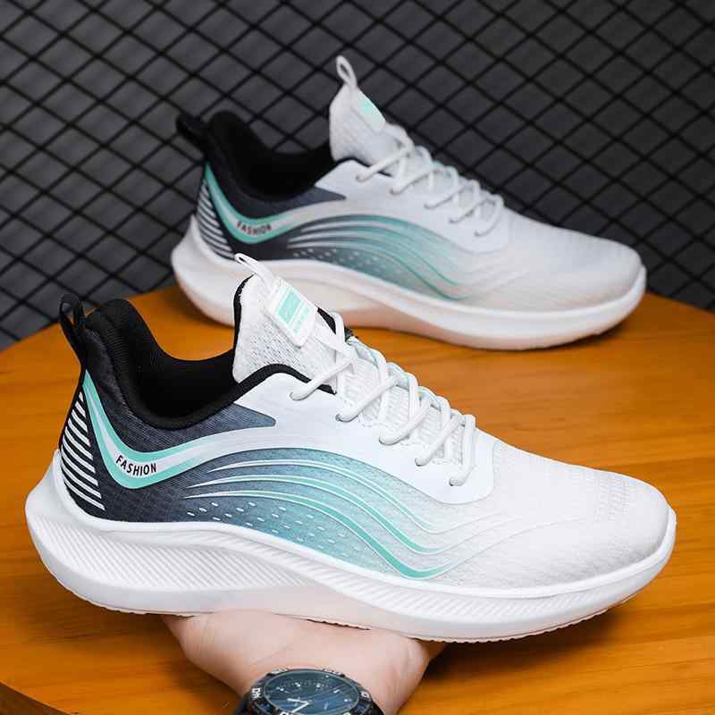 スニーカー メンズ 男性用 ランニングシューズ スポーツシューズ 厚底 通気性 メッシュ 紐靴 ローカット 運動靴 普段使い カジュアル 春夏 秋冬 ブラック ホワイト