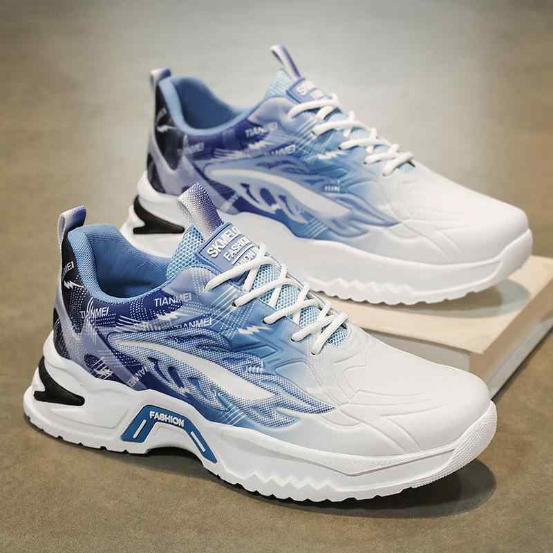 スニーカー メンズ 厚底 スポーツシューズ 男性用 通気性 メッシュ 運動靴 紳士靴 ローカット カジュアル ランニングシューズ 白 黒 スポーティー(4.0)