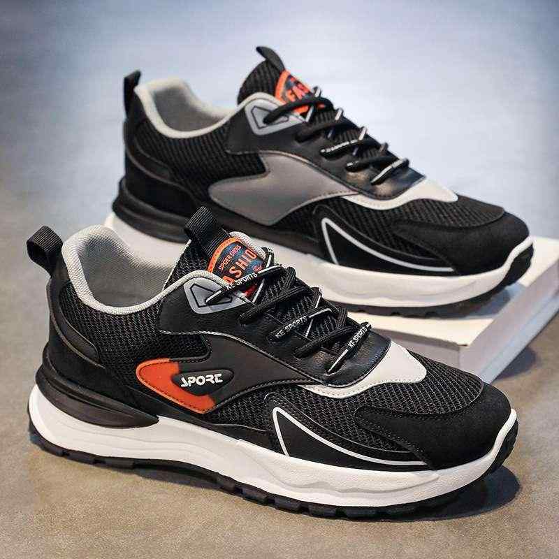 スニーカー メンズ 男性用 厚底 メッシュ 通気性 スポーツシューズ ランニングシューズ 運動靴 紳士靴 ..