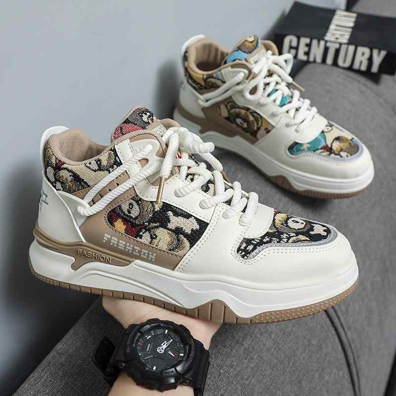 スニーカー メンズ 男性用 厚底 高帮 アウトドア ランニング スポーツ カジュアル シューズ 靴 春秋 カーキ グリーン ネイビー