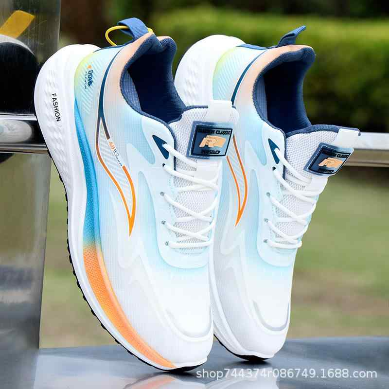 スニーカー メンズ 男性用 運動靴 スポーツシューズ ランニングシューズ 紐靴 メッシュ 通気性 柔らか..