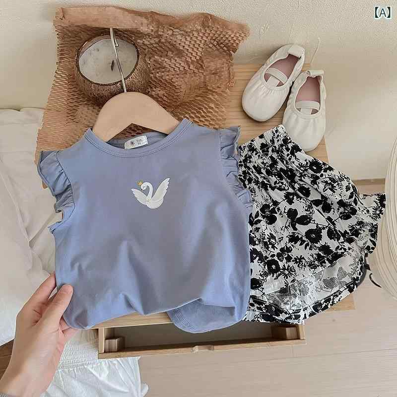 子供服 セットアップ 女の子 半袖トップス ショートパンツ 2点セット 夏 かわいい ...