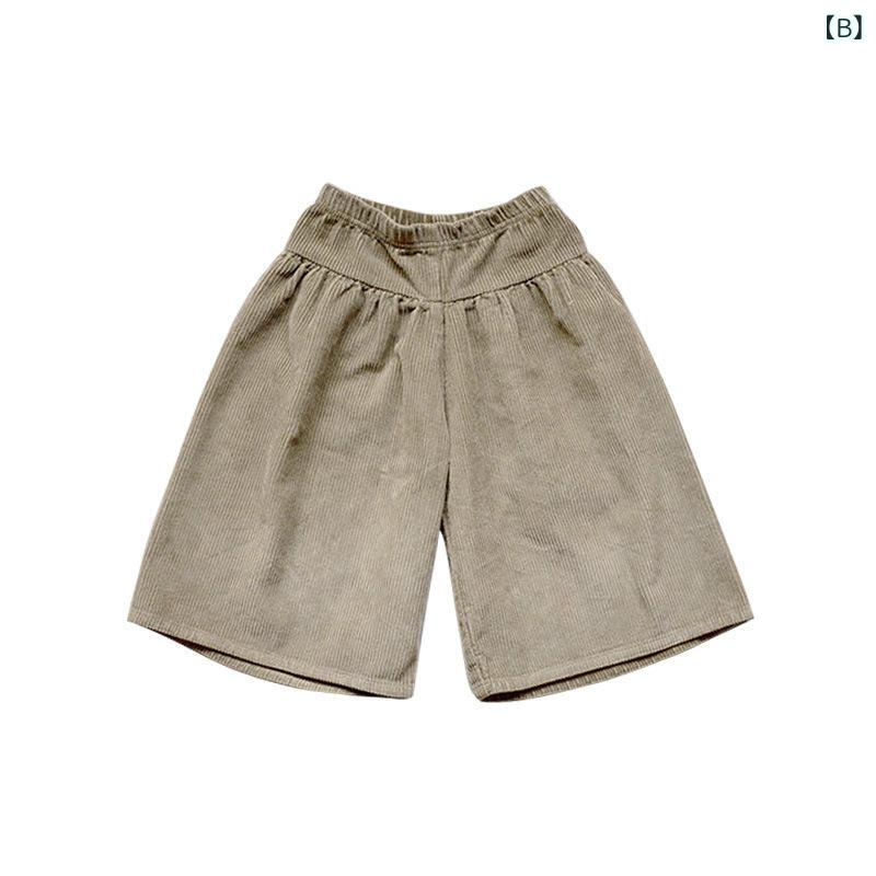 子供用パンツ コーデュロイ ワイドレッグパンツ 秋冬 中小 детска градина ルーズ ...