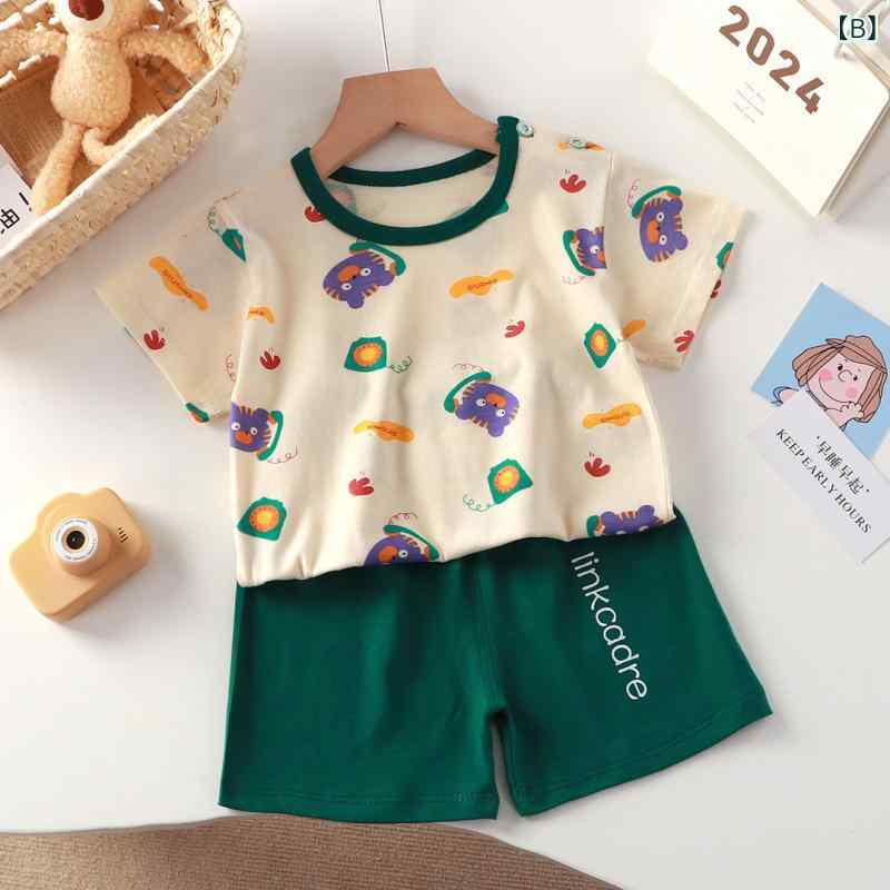 子供服 半袖 Tシャツ 短パン 2点 セット ベビー服 男の子 女の子 夏 上下セット か...
