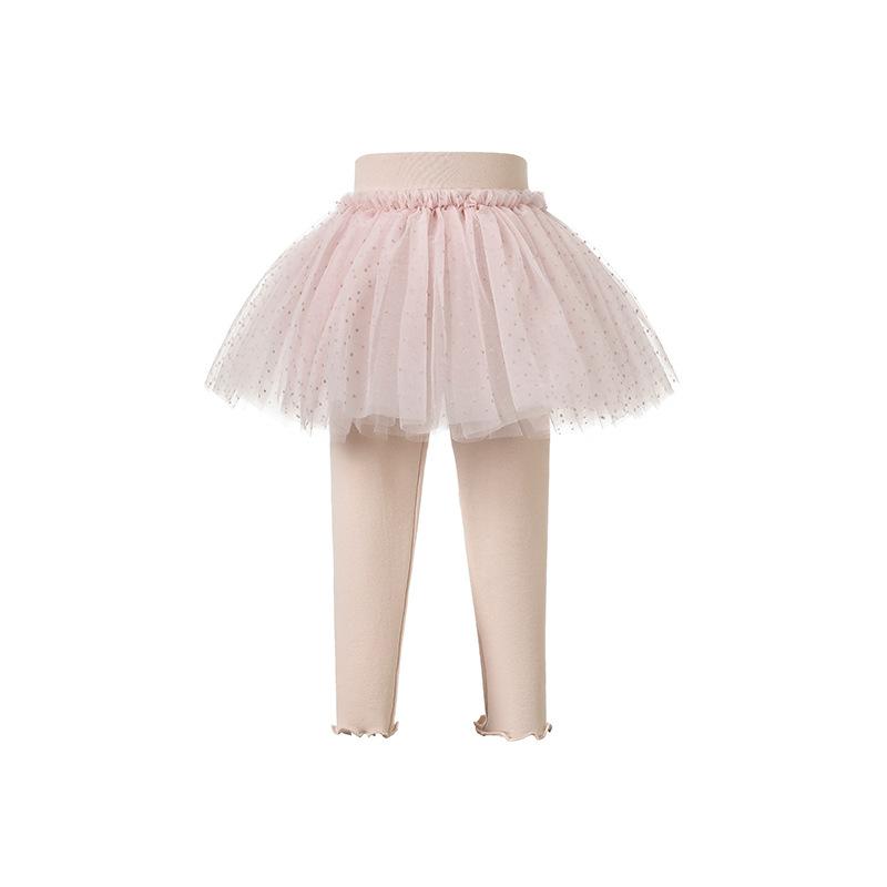 スカート付きパンツ キッズ 女の子 チュールスカート パンツ 春秋 冬物 子供 女児 スカッツ レギンス 8..