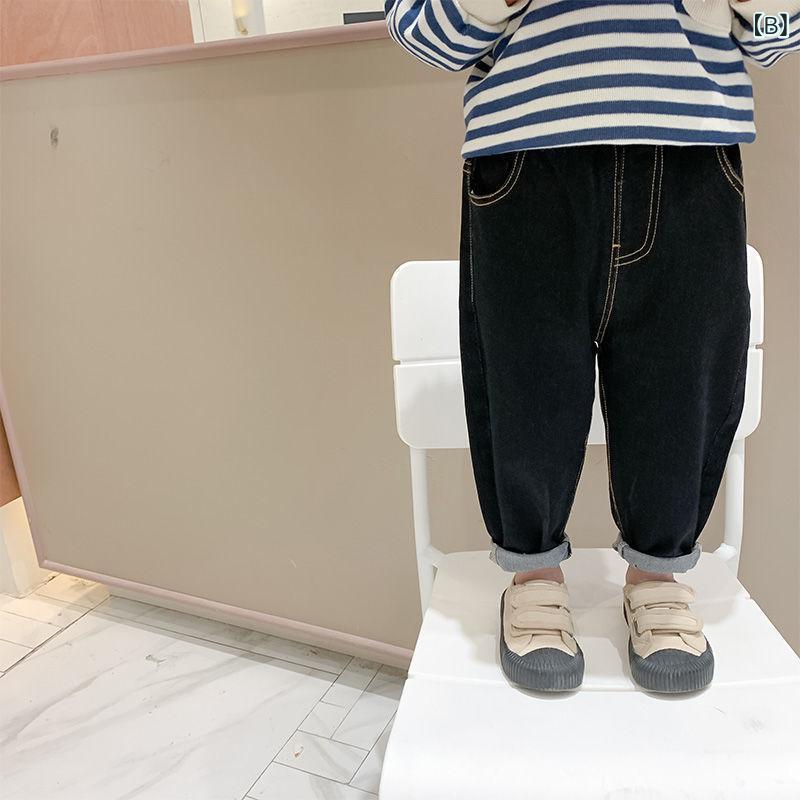 パンツ キッズ 子供服 男の子 女の子 デニムパンツ 春物 幼児 ズボン コットン混紡...
