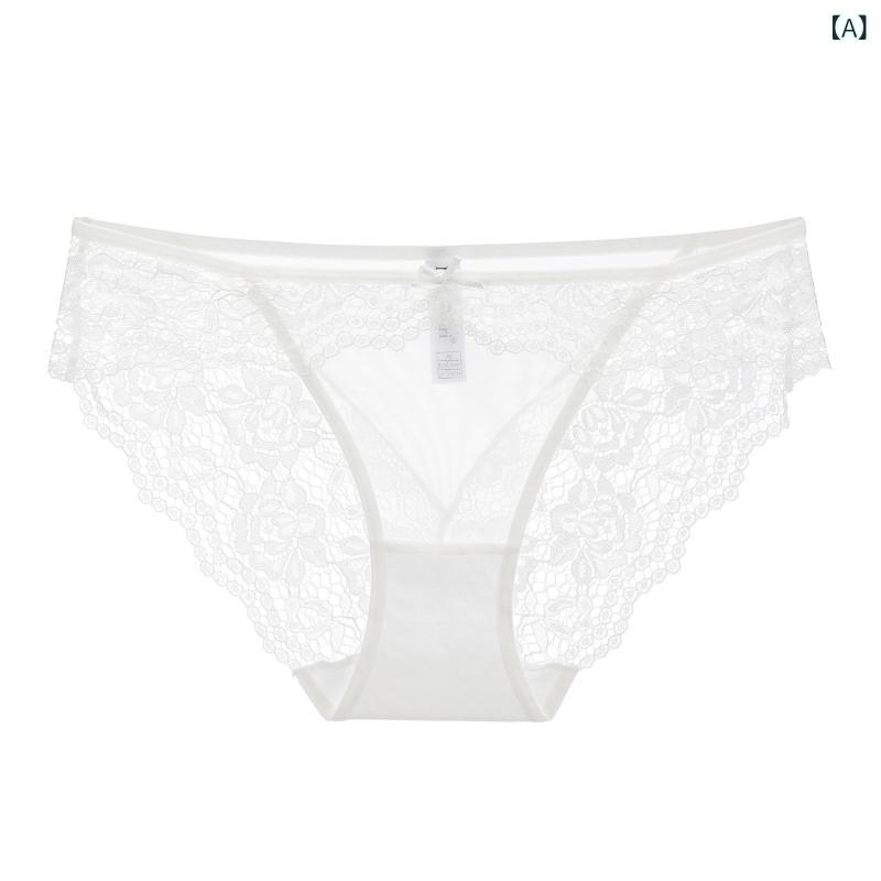 ショーツ レディース 下着 パンツ インナー 補正下着 低腰 ローライズ 三角パンツ 三角ショーツ ランジェリー アンダーウェア 欧米風 セクシー 薄型 シースルー 透け感 透明感 メッシュ レイス 網紗 チュール コットン マチ 提臀 美尻 ヒップアッ
