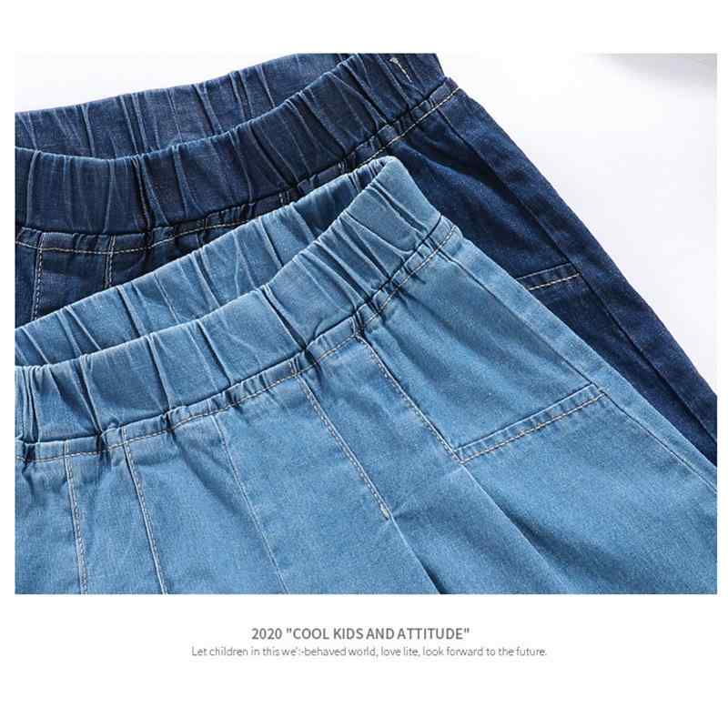 子供服 デニム ショートパンツ ガールズ パンツスカート 女児 女の子 中大童 夏 高腰 コットン 浅ブル..