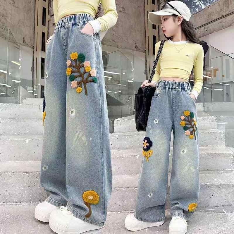 ・スタイル: カジュアル・生地: デニム、綿・安全レベル: B・パンツ丈: ロング・主素材: 綿71～80%・対象: 女の子・対象年齢: 8歳以上(140cm以上)・シーズン: 春、秋・種類: ジーンズ・股開き: なし・生地加工: 酵素洗い...