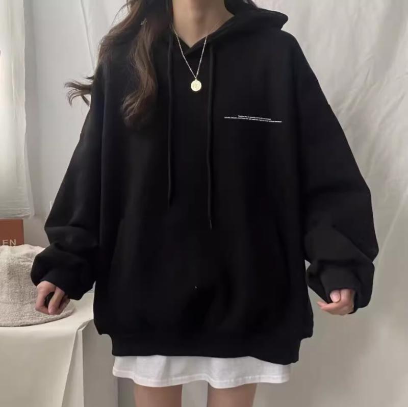 パーカー レディース 長袖 ゆったり フード付き 春秋 普段使い トップス スウェット プルオーバー 接触冷感 ポリエステル ブラック ホワイト グレー ベージュ