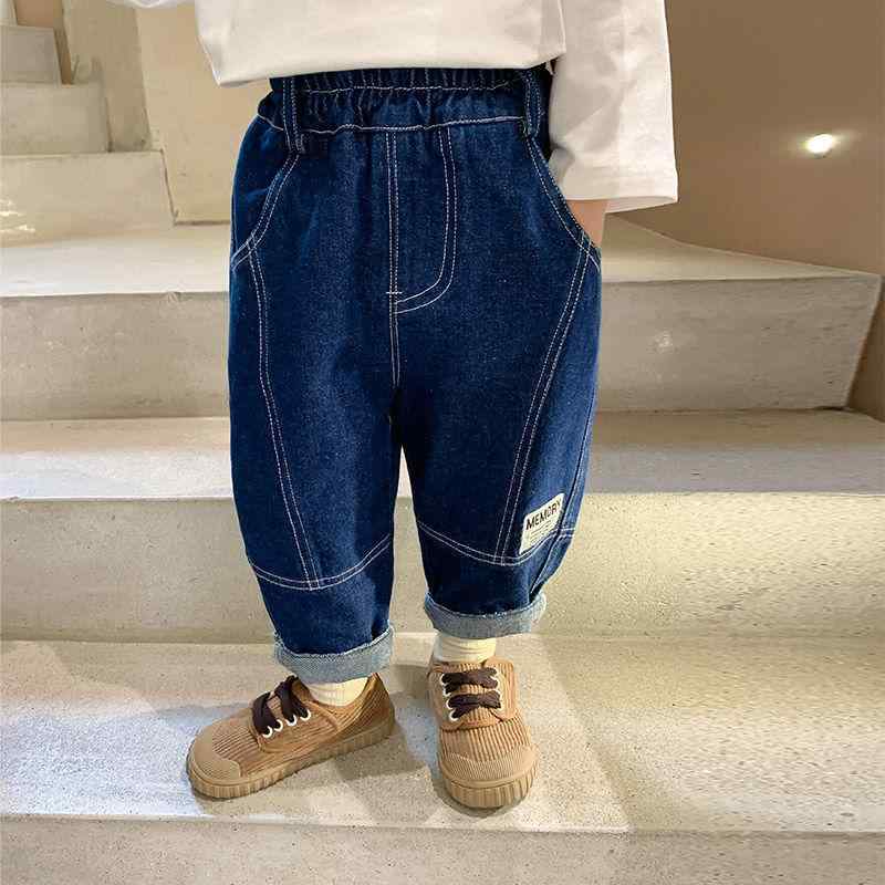 Culottes - 子供服 ジーンズ 女の子 デニムパンツ 春秋 ロングパンツ 80~140cm コットン 普段着 レトロブルー