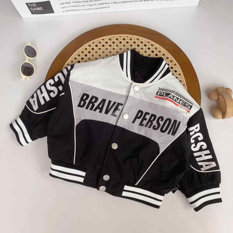 ジャケット キッズ 男女児 兼用 ベビー 春秋物 アウター 韓国風 子供服 オートバイ レーシング トップ..