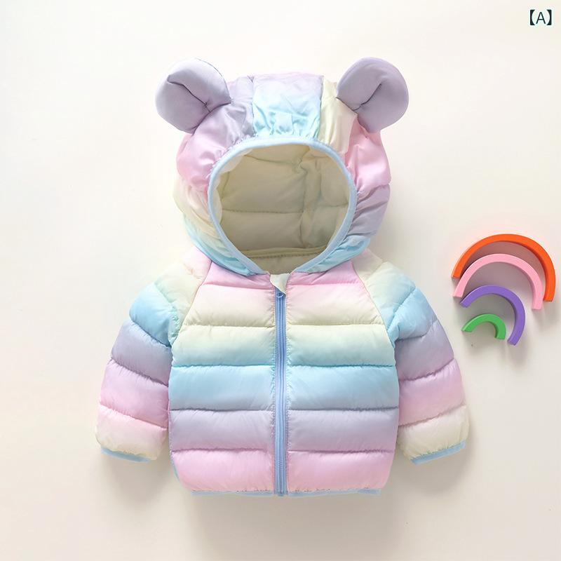 子供用綿入りジャケット キッズ 男女兼用 アウター 春秋 かわいい 動物柄プリント ...