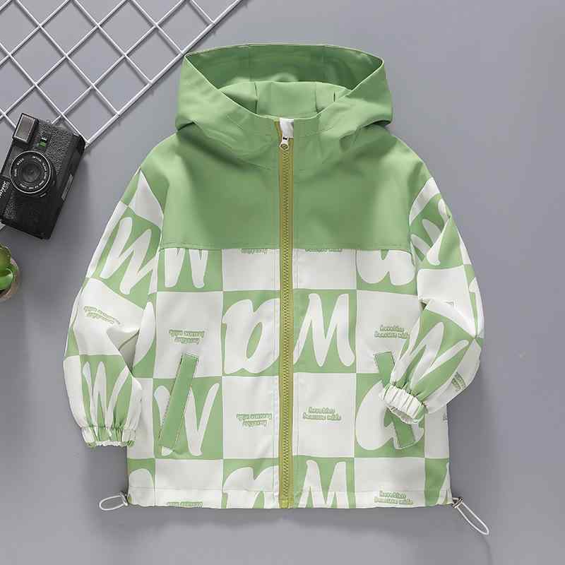 キッズ ジャケット 春秋 男の子 アウター 子供服 上着 普段使い 通学 遠足 アウトドア 100 110 120 130 140 150 160 グリーン ブラック(4)