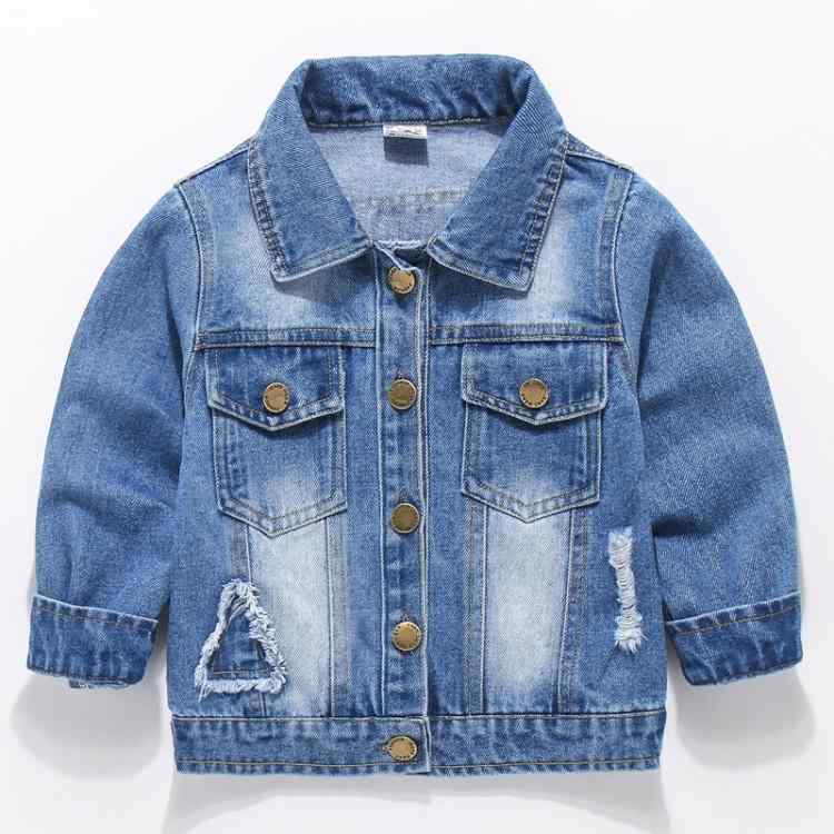 子供用デニムジャケット 男の子 長袖 Gジャン ブルゾン コットン 春秋 カジュアル スプリングコート アウター トップス 90cm 100cm 110cm 120cm 130cm